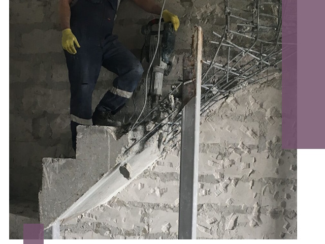 Демонтаж металлических и бетонных лестниц в Ярцеве