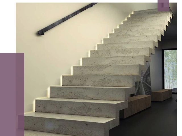 Облицовка бетонных лестниц в Ярцеве от 4578 руб/м2