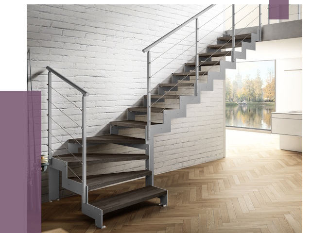 Г-образные лестницы под ключ в Ярцеве от 36881 руб. | ПРОЛЁТ-Рцв