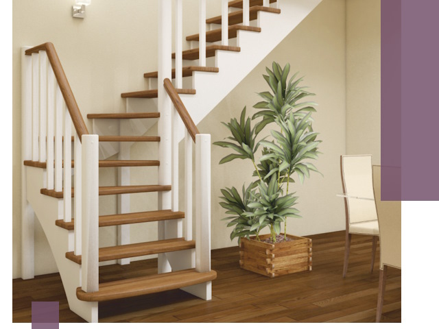 Г-образные лестницы под ключ в Ярцеве — изготовление и монтаж