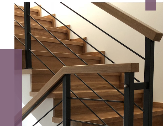 Обшивка металлической лестницы деревом в Ярцеве от 4324 руб. 