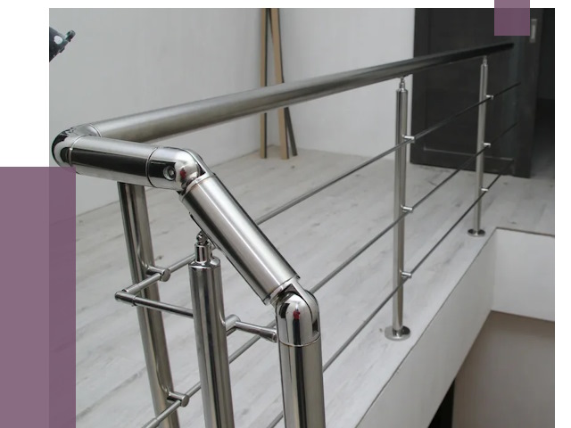 Перила из нержавеющей стали в Ярцеве от 8953 руб. под ключ | ПРОЛЁТ-Рцв