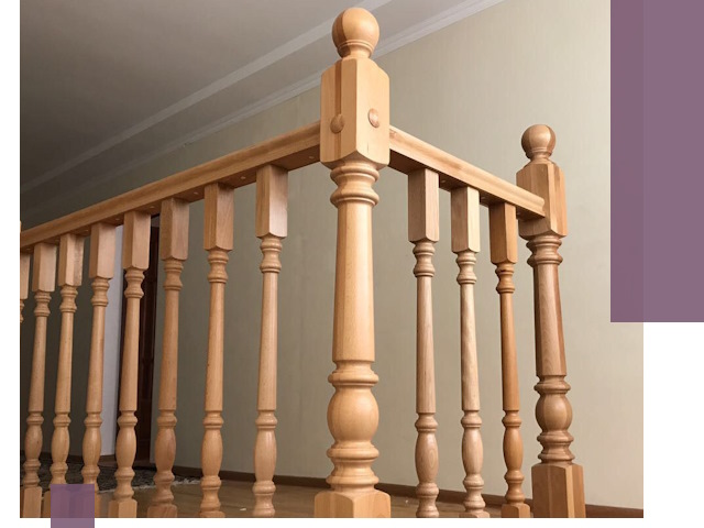 Деревянные перила на заказ в Ярцеве: монтаж и изготовление