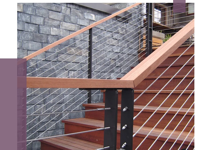 Тросовые перила под ключ в Ярцеве от 7732 руб. 