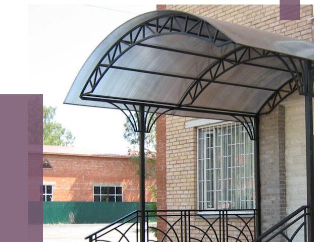 Металлические навесы и козырьки в Ярцеве от 12718 руб.