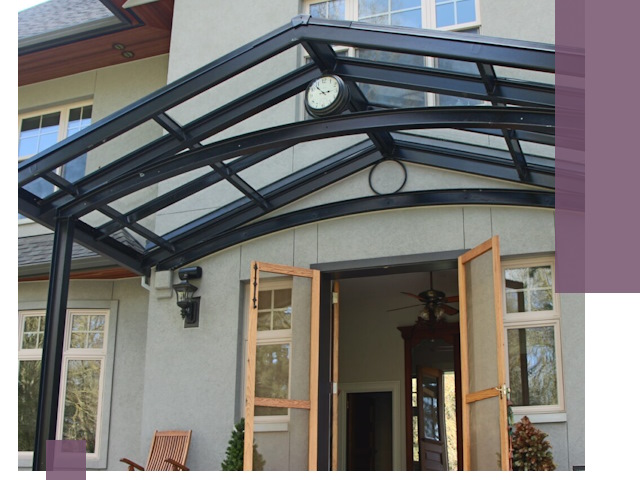 Изготовление и монтаж навесов и козырьков в Ярцеве