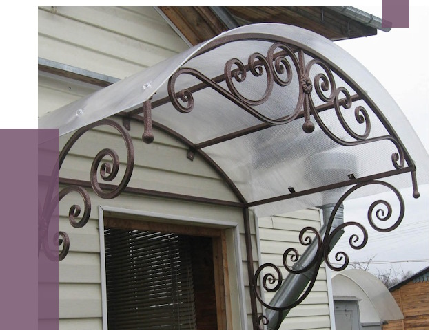 Изготовление козырьков в Ярцеве от 7325 руб. — заказать | ПРОЛЁТ-Рцв