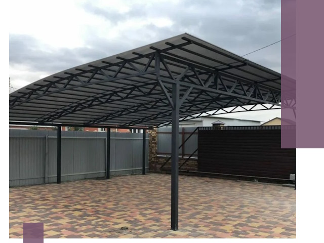 Недорогие навесы под ключ в Ярцеве — изготовление и монтаж