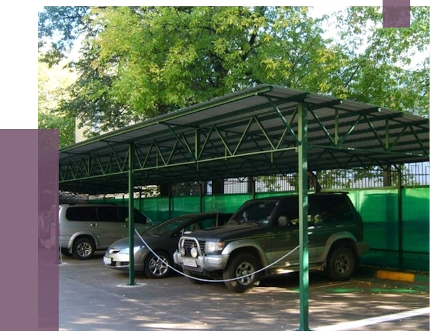 Навесы для парковки в Ярцеве от 79866 руб. заказать | ПРОЛЁТ-Рцв