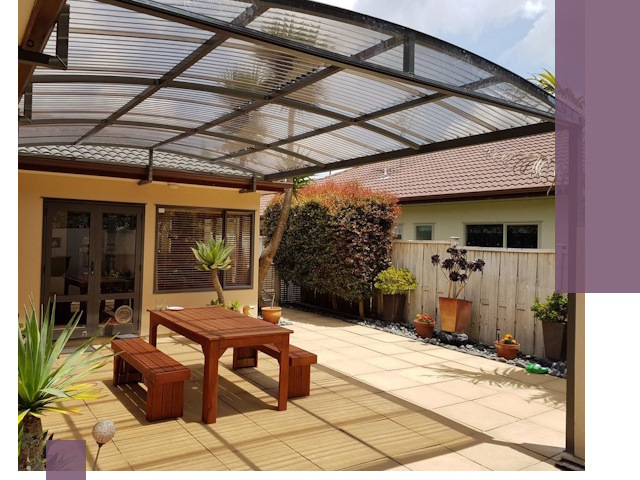 Навесы во двор под ключ в Ярцеве — изготовление и монтаж