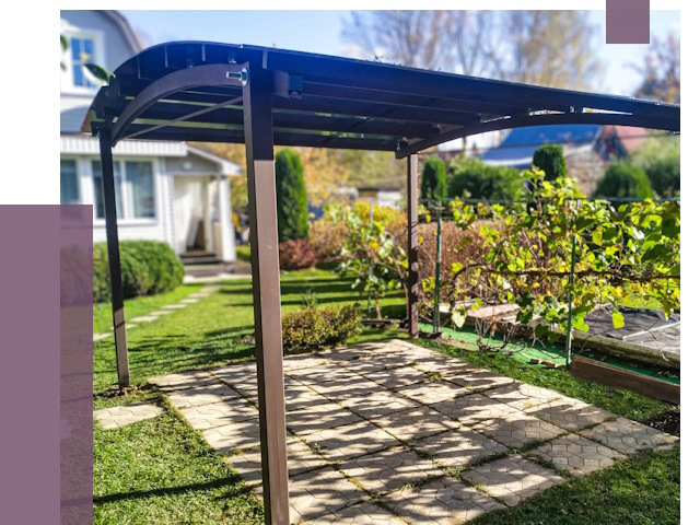 Навесы для дачи в Ярцеве от 12667 руб. под ключ — ПРОЛЁТ-Рцв