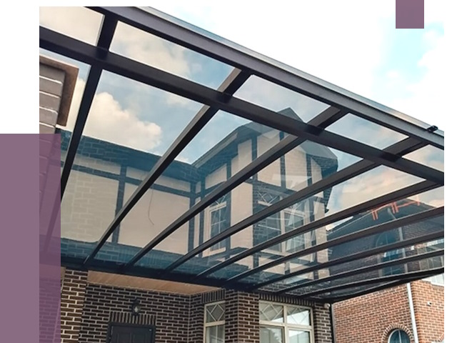 Навесы из поликарбоната в Ярцеве от 8567 руб. под ключ — ПРОЛЁТ-Рцв