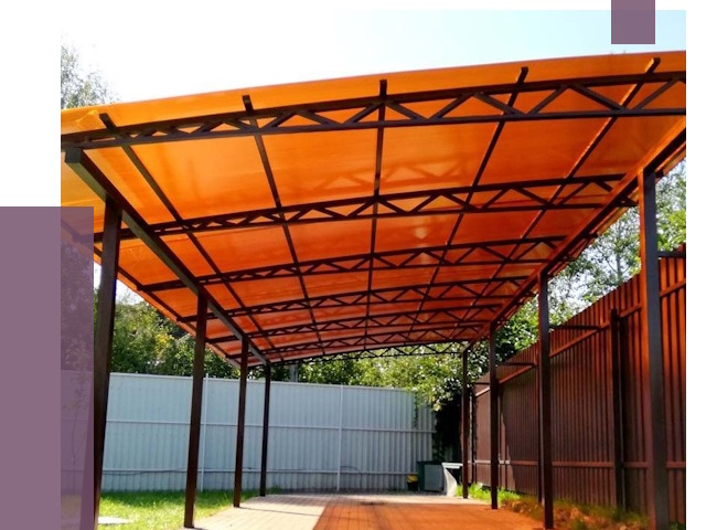 Односкатные навесы под ключ в Ярцеве от 13074 руб. 