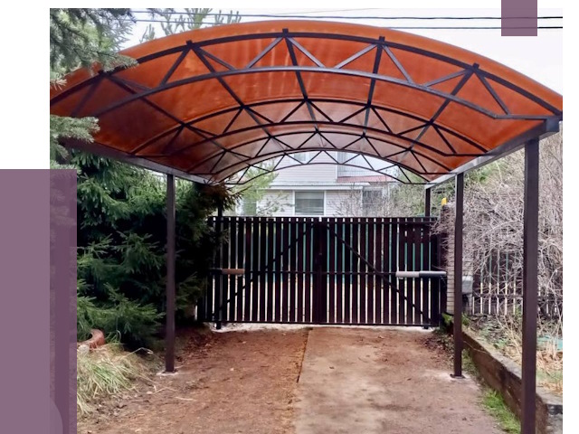 Арочные навесы в Ярцеве от 12667 руб. — изготовление и монтаж | ПРОЛЁТ-Рцв