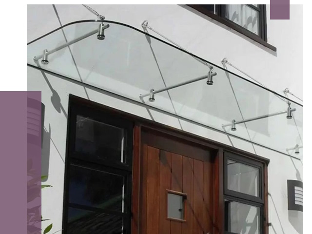 Стеклянные козырьки в Ярцеве от 18822 руб. | ПРОЛЁТ-Рцв