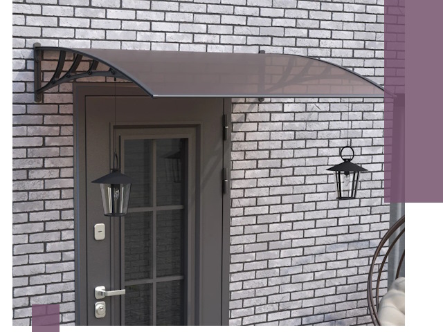 Недорогие козырьки и навесы под ключ в Ярцеве