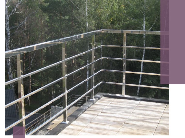 Парапеты из нержавеющей стали в Ярцеве — изготовление и монтаж