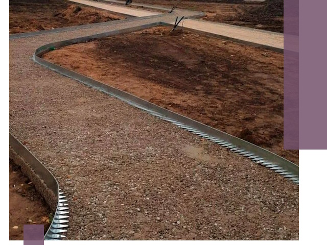 Металлические бордюры под ключ в Ярцеве — изготовление и монтаж