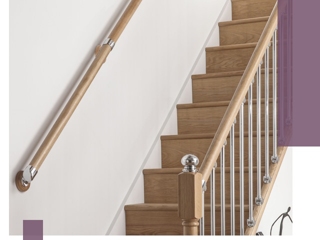 Пристенные поручни из стали и нержавейки под монтаж в Ярцеве